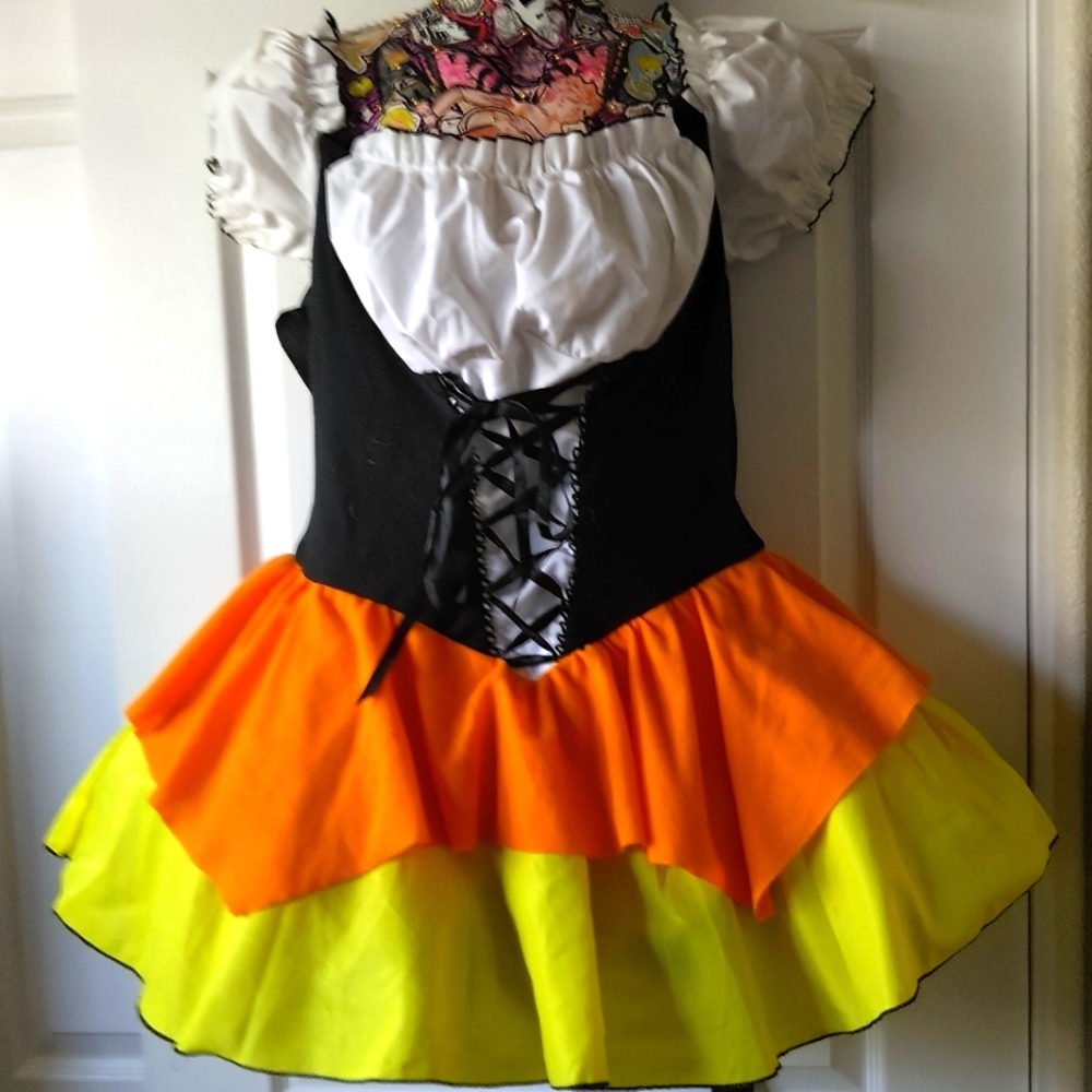 Sexy Octoberfest Mini Dress Costume Beer Girl Stretch Gretchen Halloween